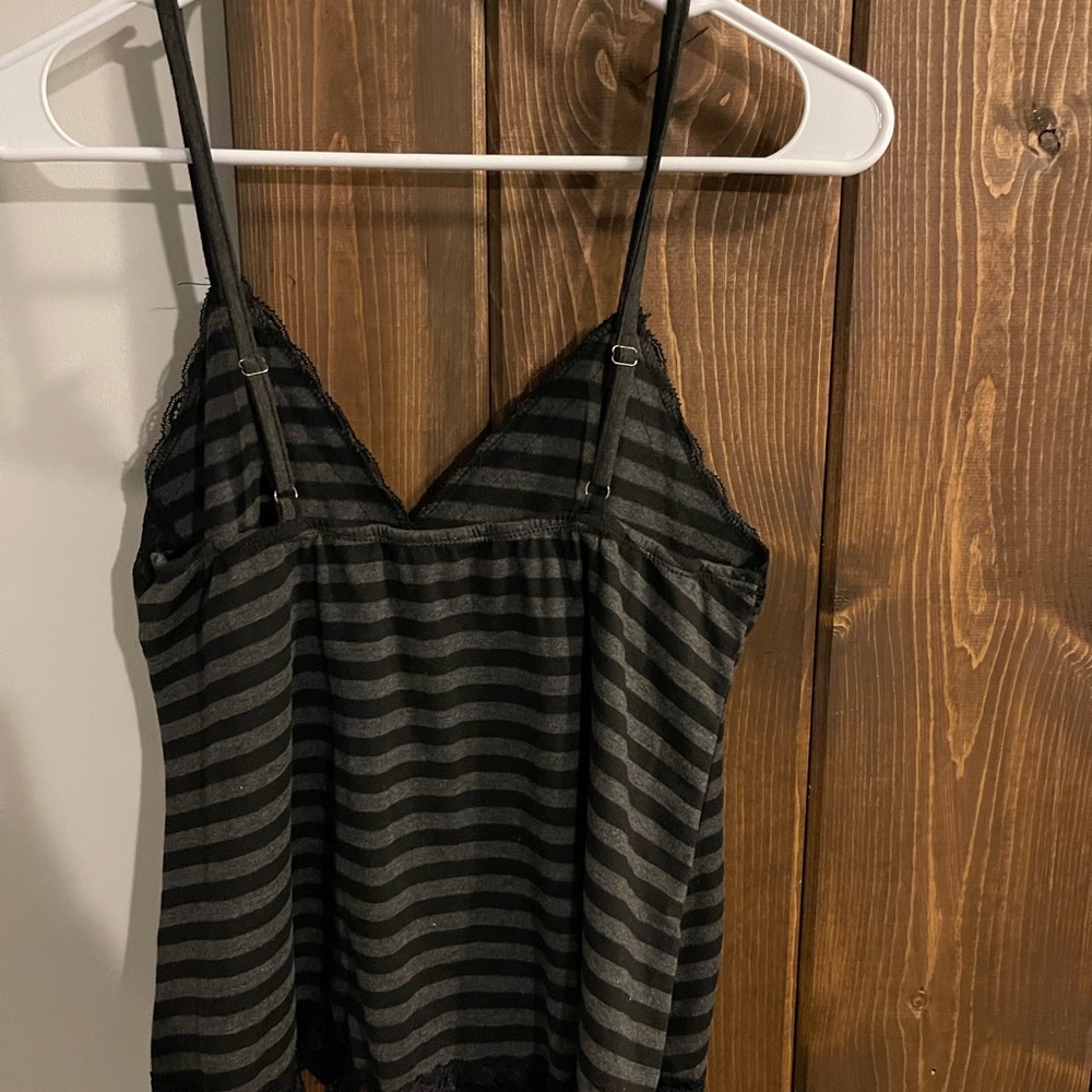 Black Striped Women's Top
